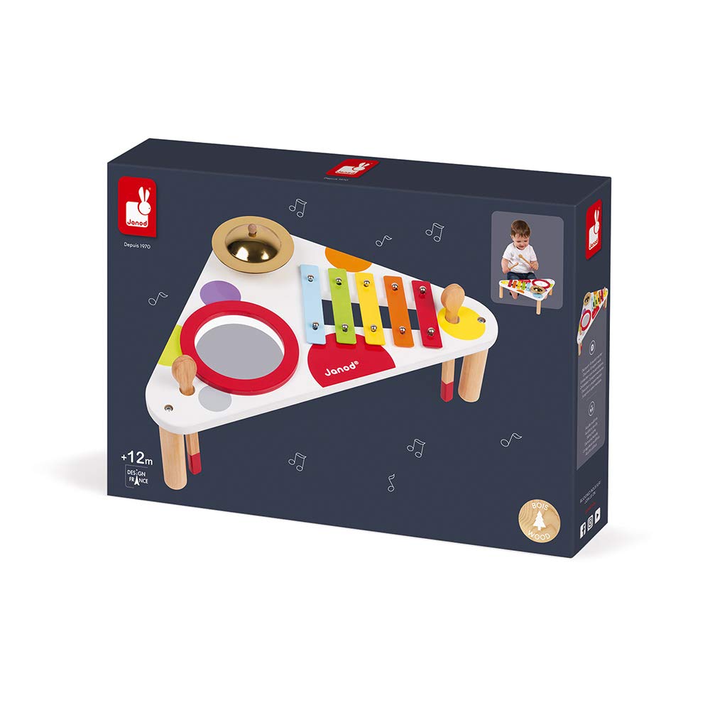 Janod Confetti Musical Table Multicolor Age-12 Months & Above