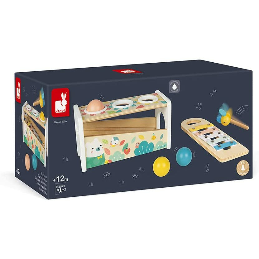 Janod Pure Tap Tap Xylophone Multicolor Age-12 Months & Above