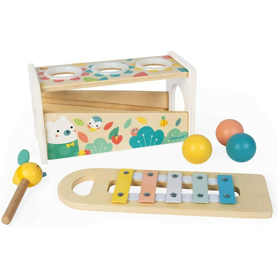 Janod Pure Tap Tap Xylophone Multicolor Age-12 Months & Above
