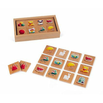Janod Wooden Memory Game 40 Pieces Age-2 Years & Above