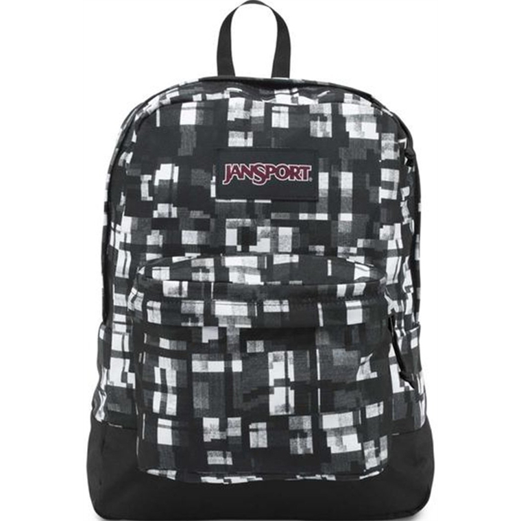 Jansport Black Label Superbreak Black Glitch Plaid Age 4Y+ Unisex