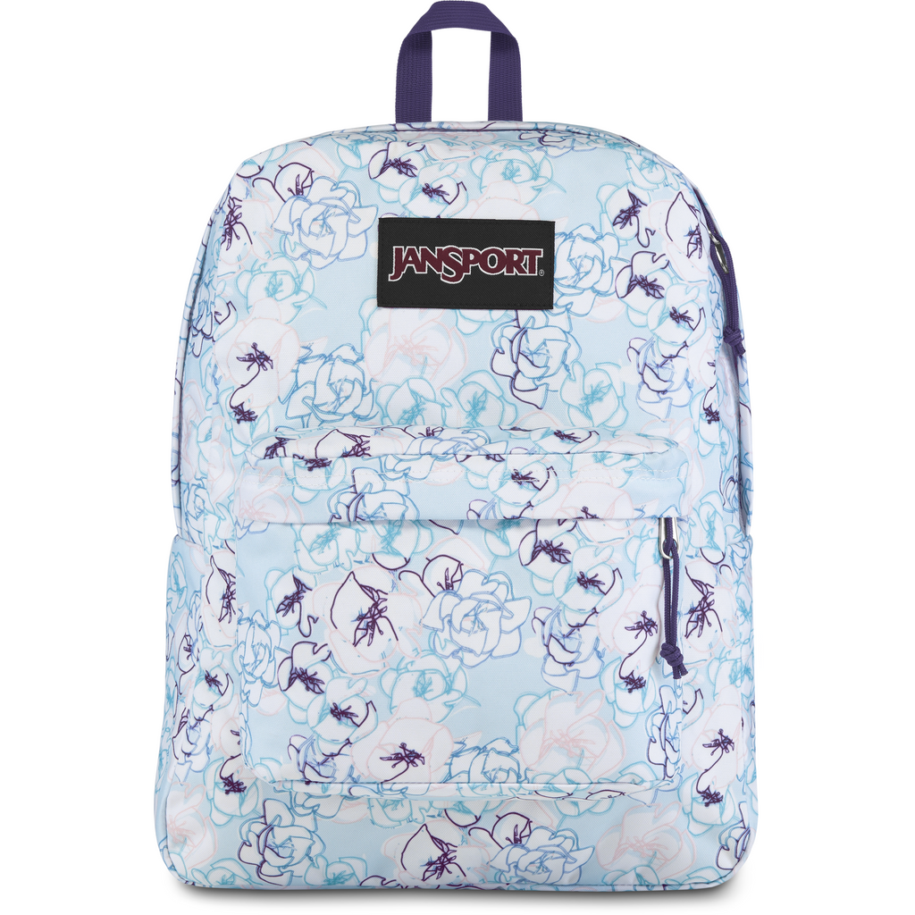 Jansport Black Label Superbreak Blue Sketch Floral Age 4Y+ Unisex