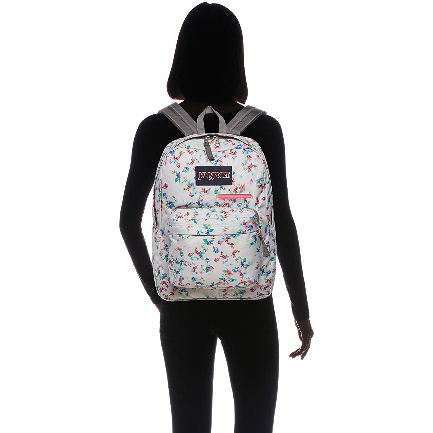Jansport Digibreak Multi Grey Floral Haze Age 4Y Unisex Peekaboo