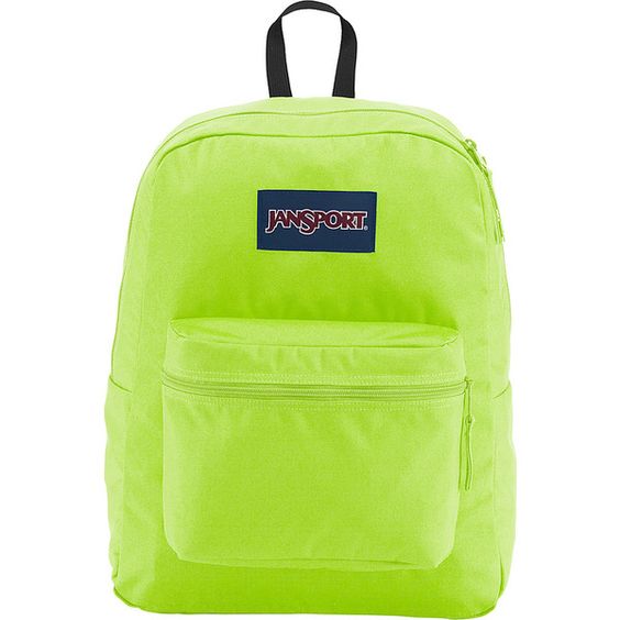 Neon yellow jansport backpack shop