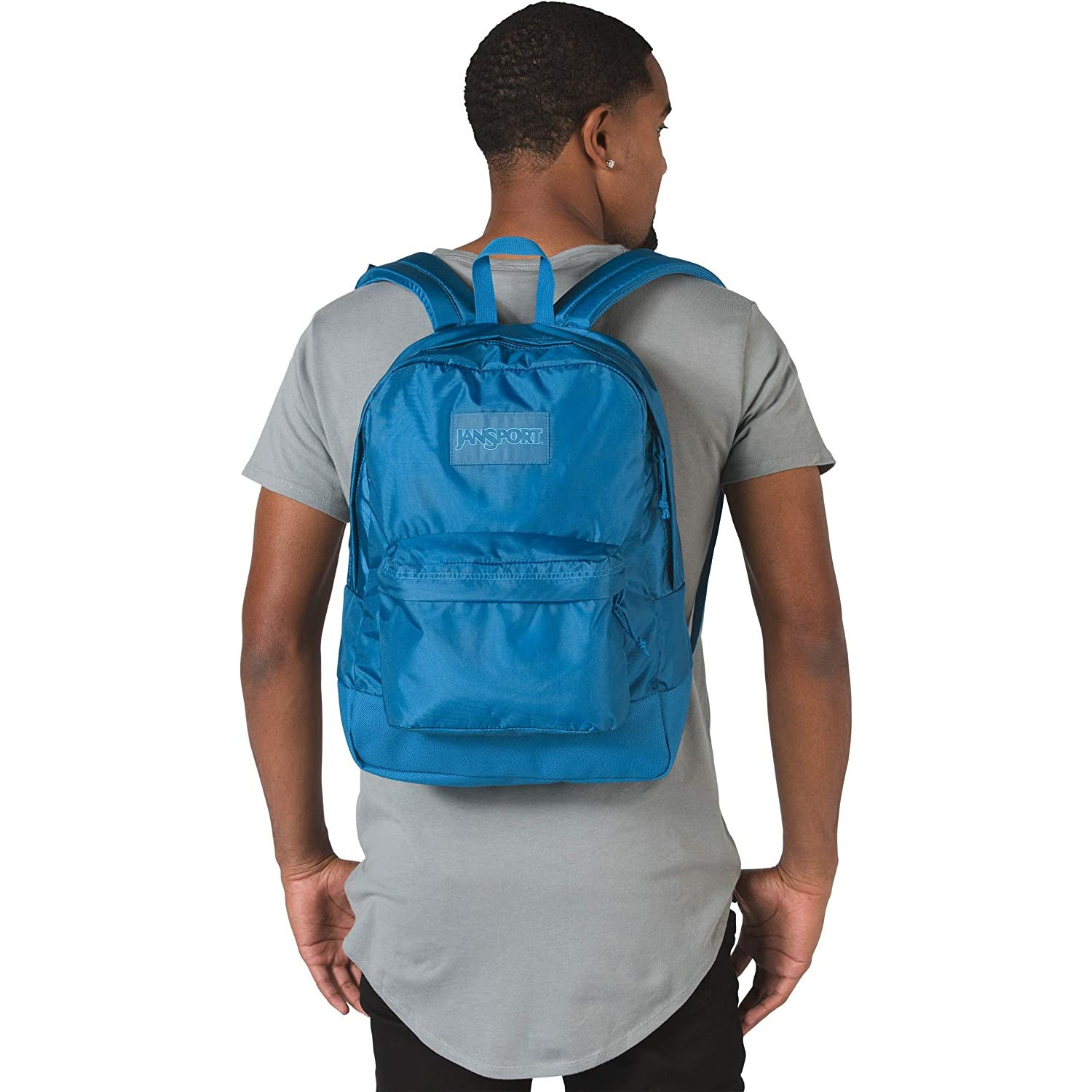 Jansport Mono Superbreak Blue Jay Age 4Y Unisex Peekaboo