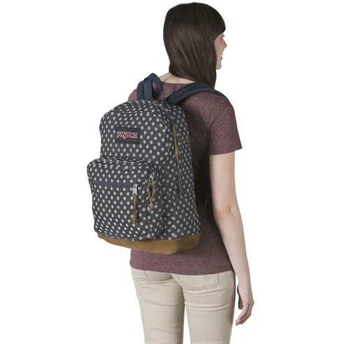 jansport polka dot right pack Jansport Right Pack Expressions Navy Twiggy Dot Jacquard Age 4Y+ Unisex