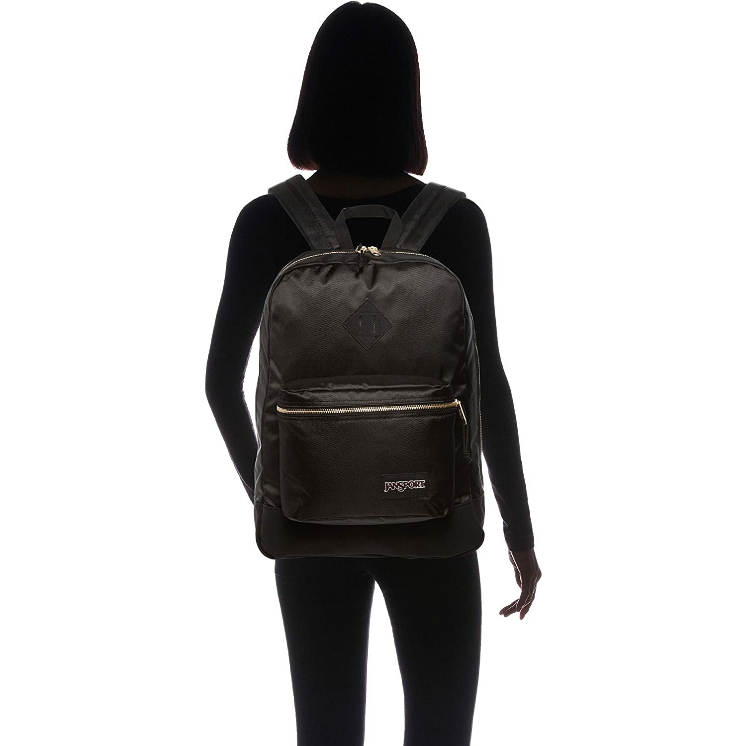 Jansport black and gold cheap