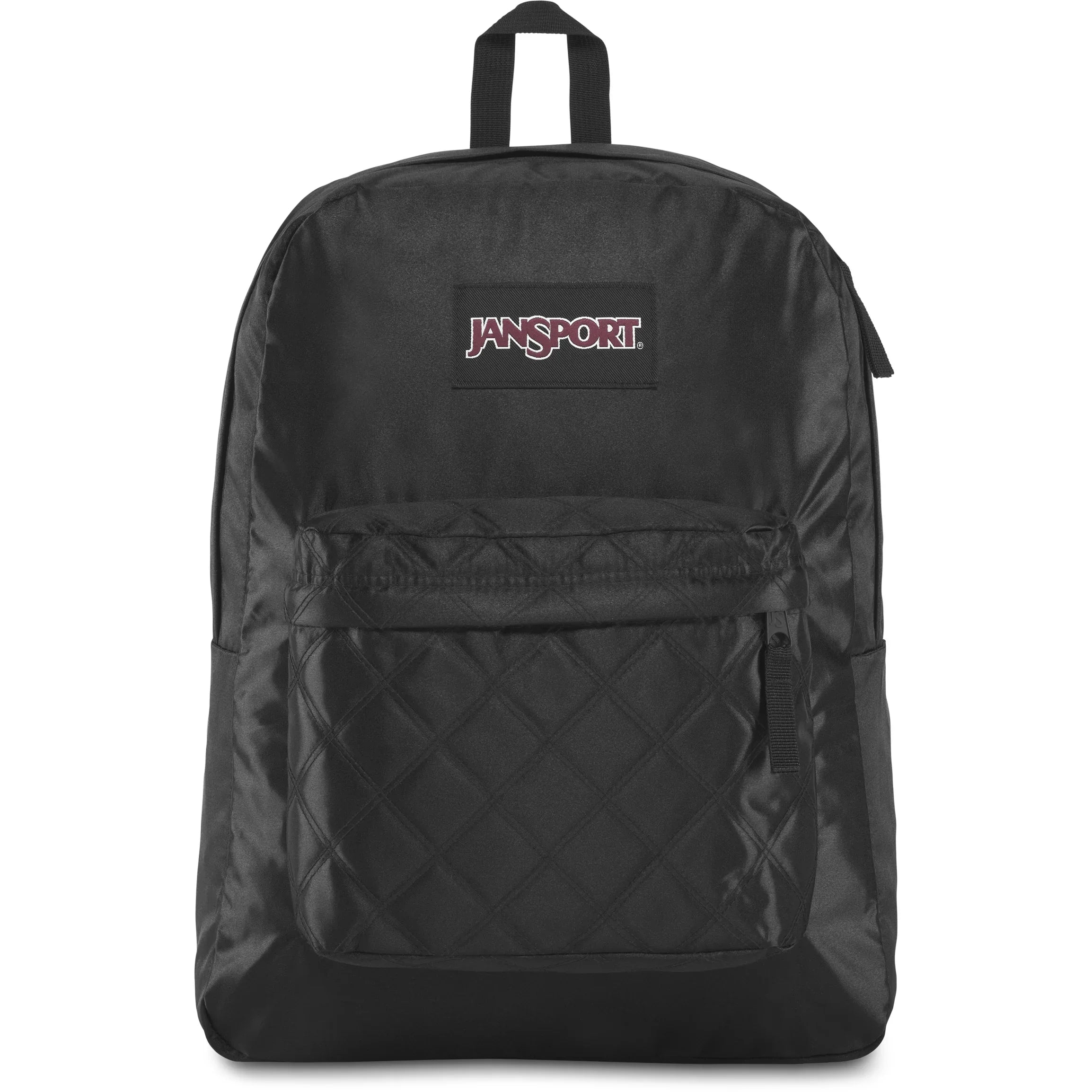 black jansport super backpack Jansport Super Fx Black Satin Diamond Quilting Age 4Y+ Unisex