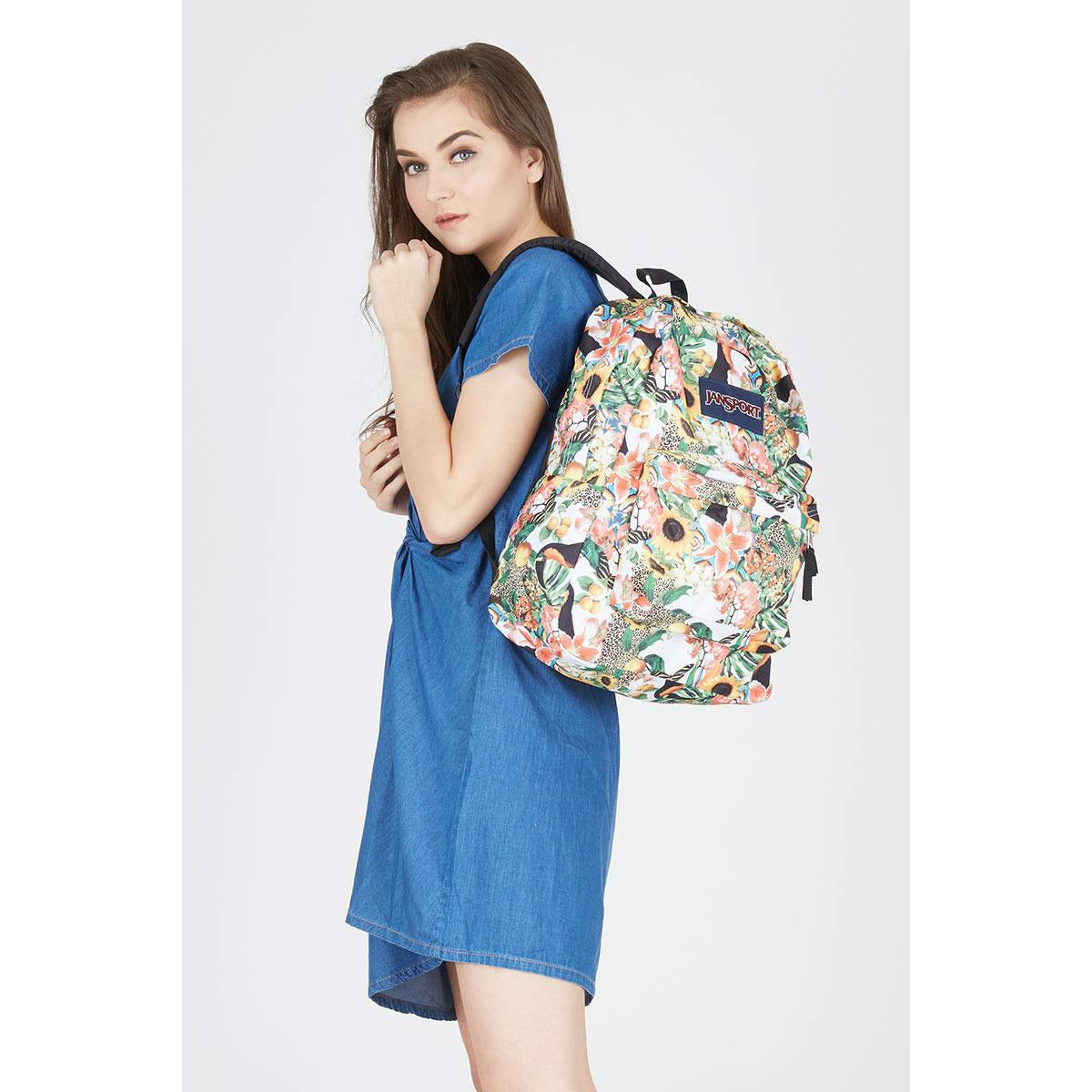 Jansport Superbreak Multi Jungle Jam Age 4Y Unisex Peekaboo