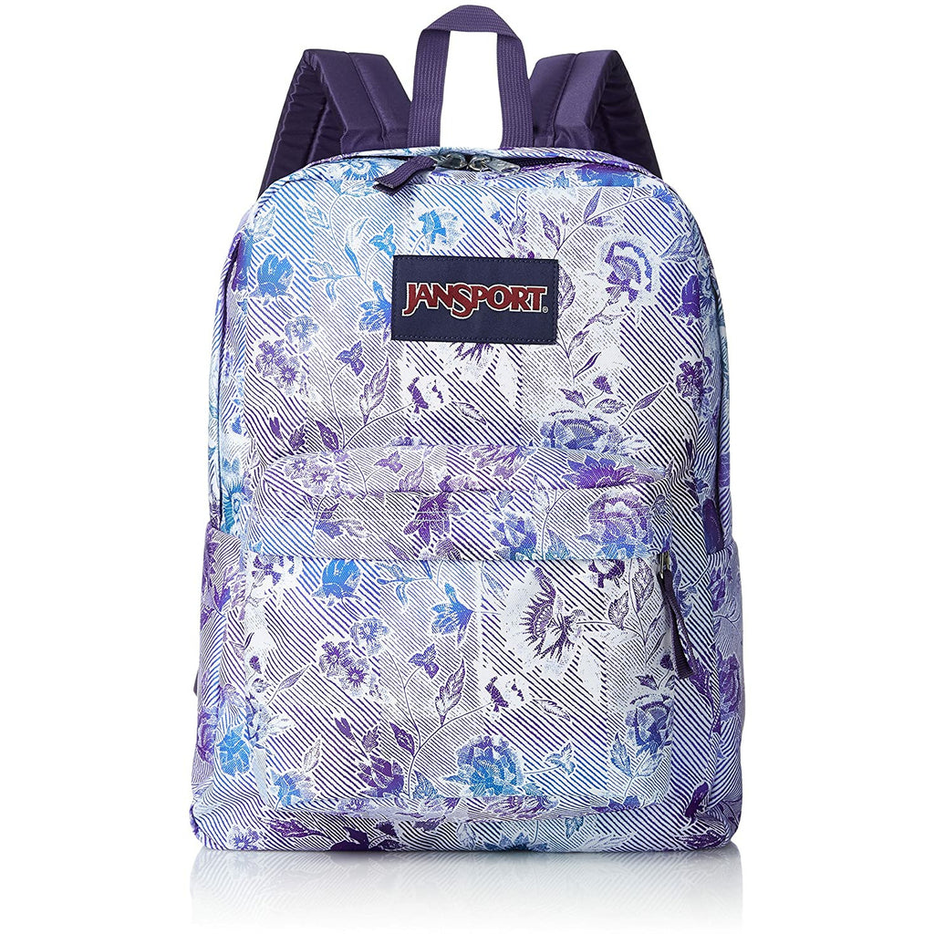 Jansport Superbreak Striped Floral Age 4Y+ Unisex