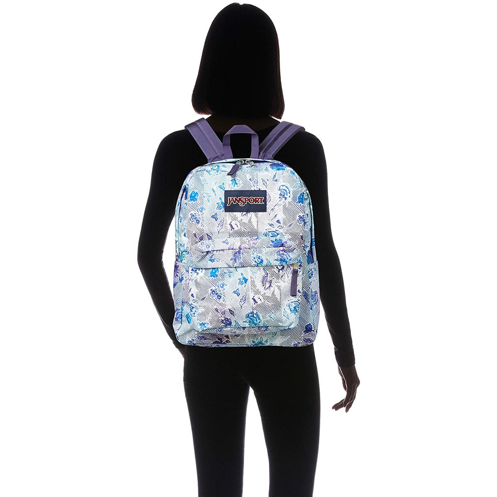 Jansport Superbreak Striped Floral Age 4Y+ Unisex