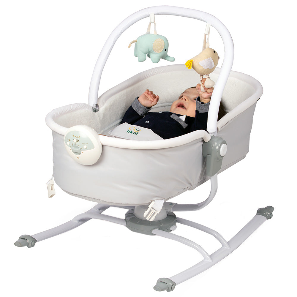 Jikel - 2-in-1 Rella Rocker & Napper - Grey Age-Newborn & Above