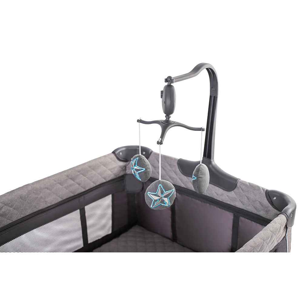 Jikel - Hub Playpen - Charcoal Age-Newborn & Above
