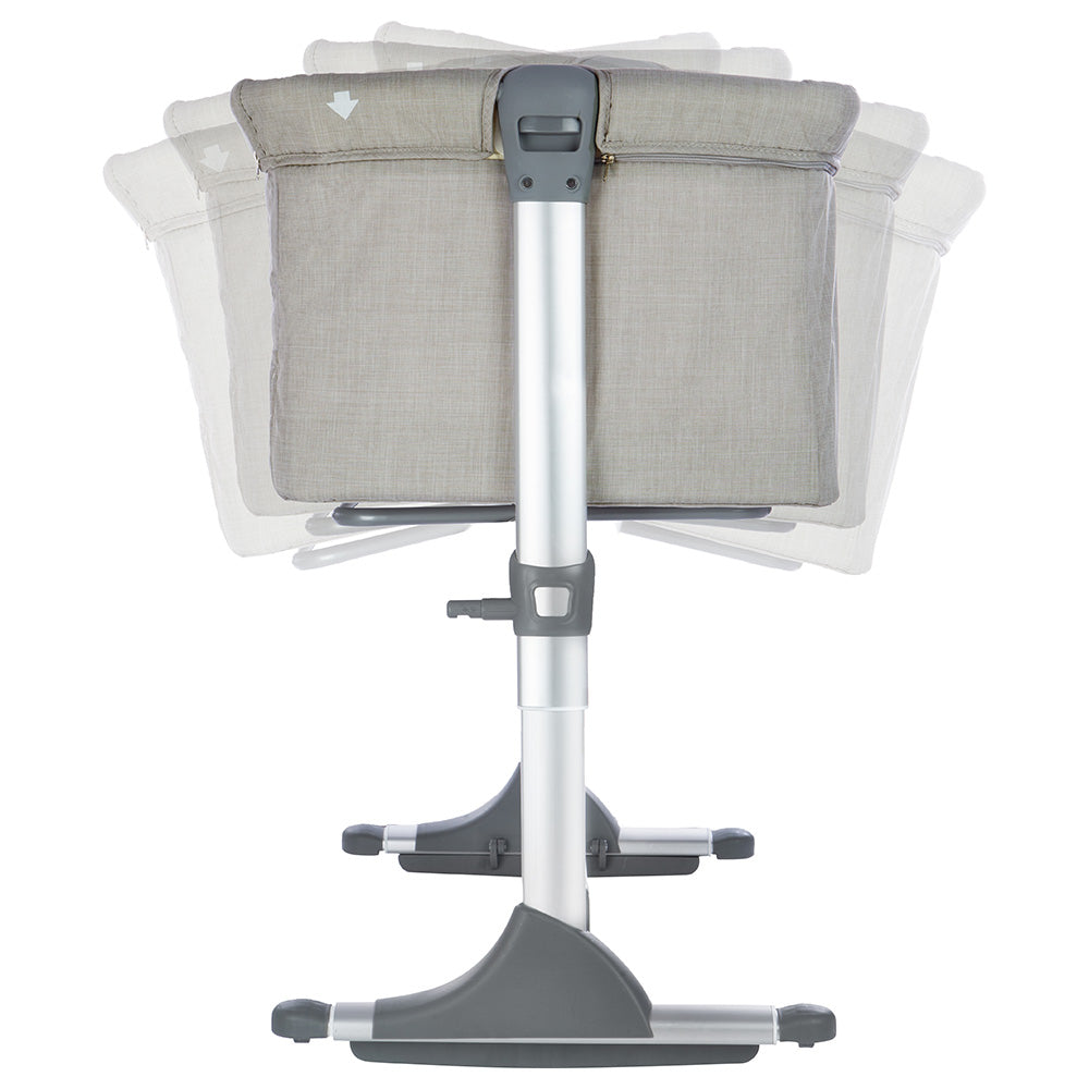Jikel - Nova Bedside Crib - Grey Age-Newborn & Above