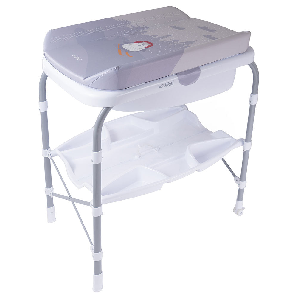 Jikel - Ripple Standing Bath & Changing Table - Grey Age-Newborn & Above