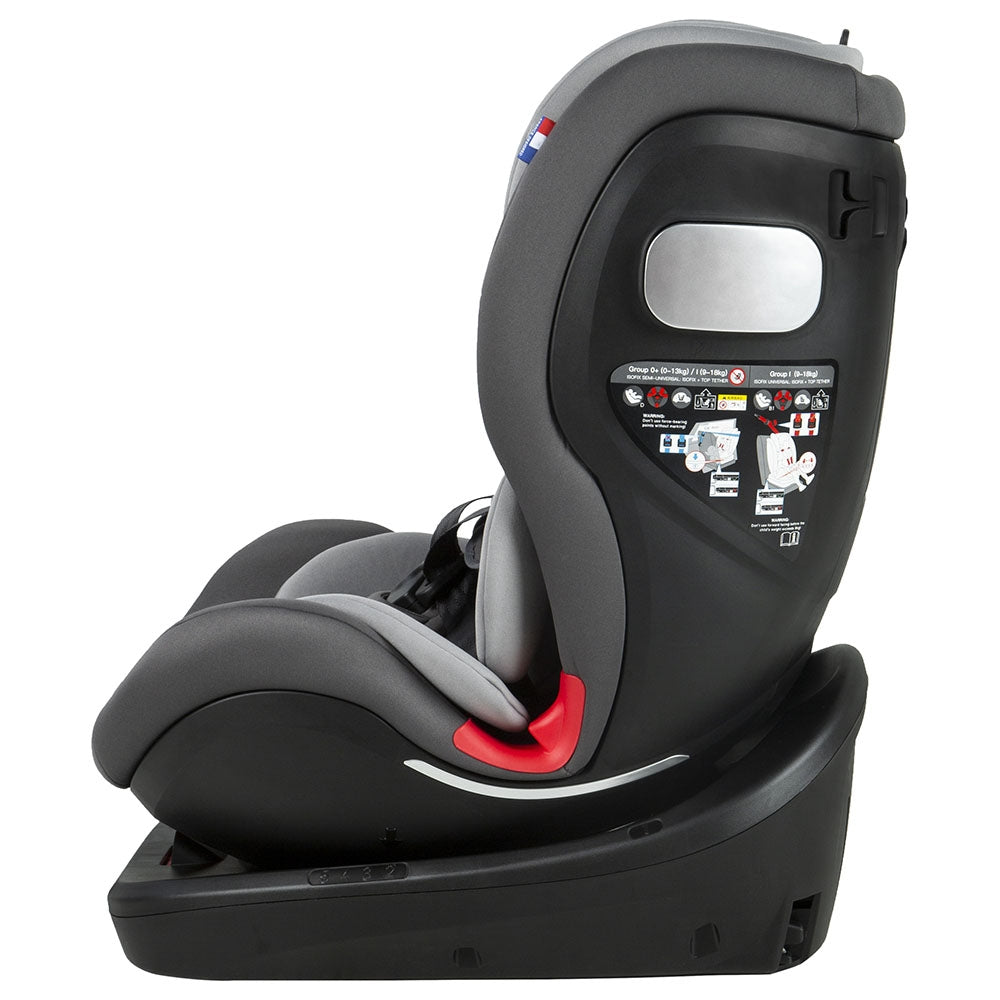 Jikel - Saturn Rotating IsoFix All-in-one Car Seat - Grey Age-9 Months & Above