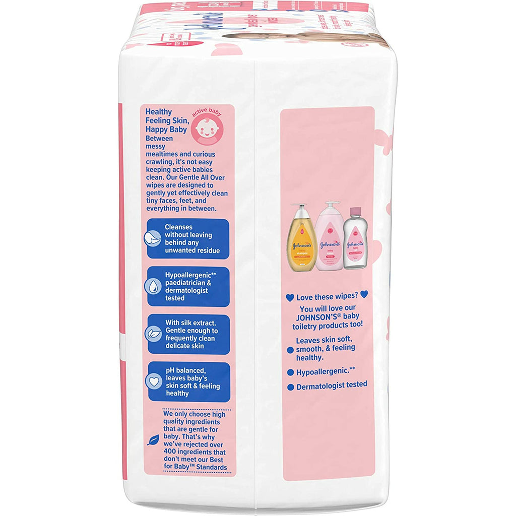 Johnson's Gentle All Over Wipes 4 Pack