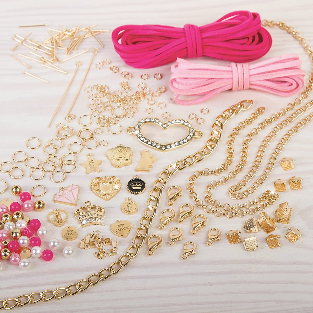 Juicy Couture Make It Real Sweet Suede Bracelets- DIY Charm Bracelet Making Kit for Girls Multicolor Age-8 Years & Above