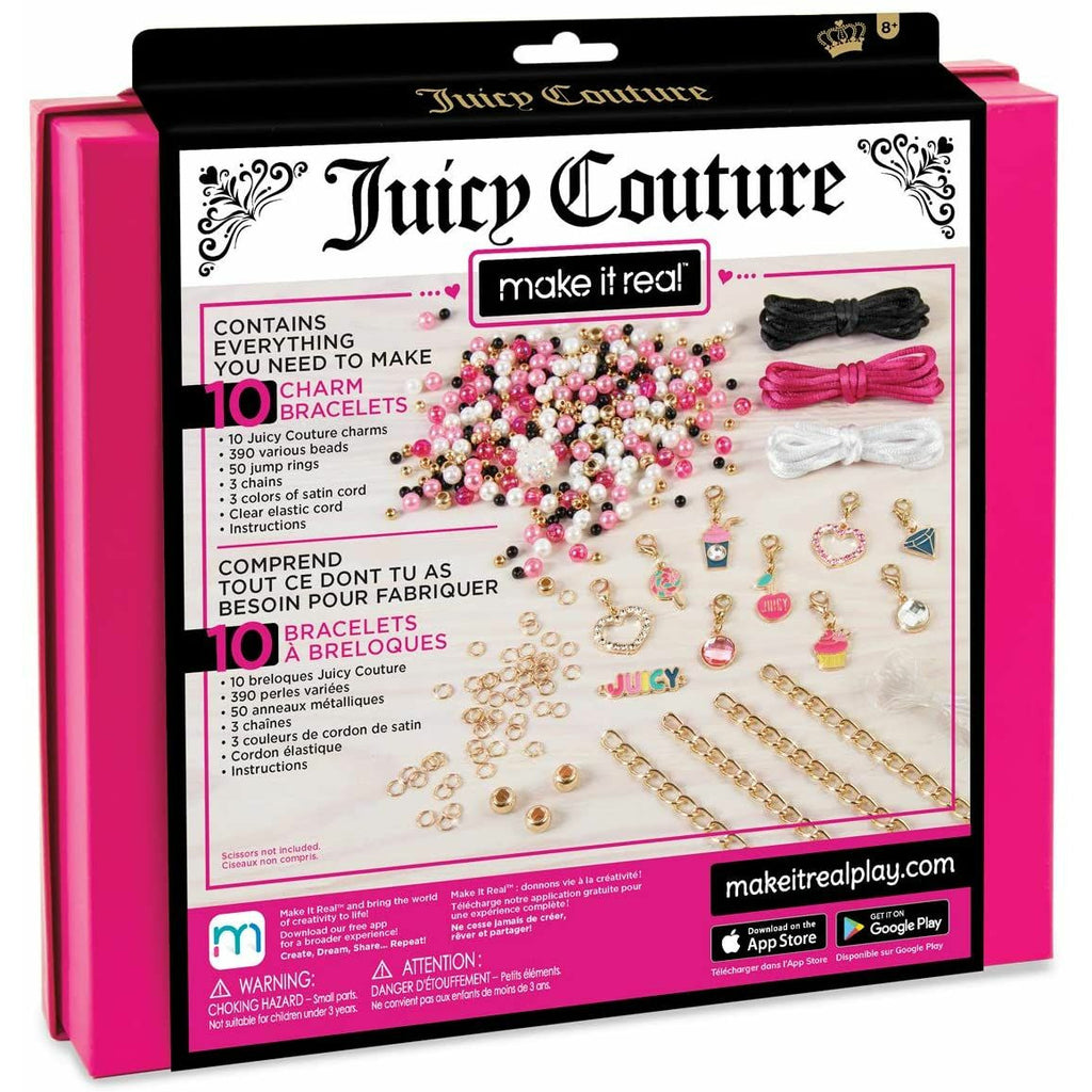 Juicy Couture Pink And Precious Bracelets with 10 Charms Multicolor Age-8 Years & Above
