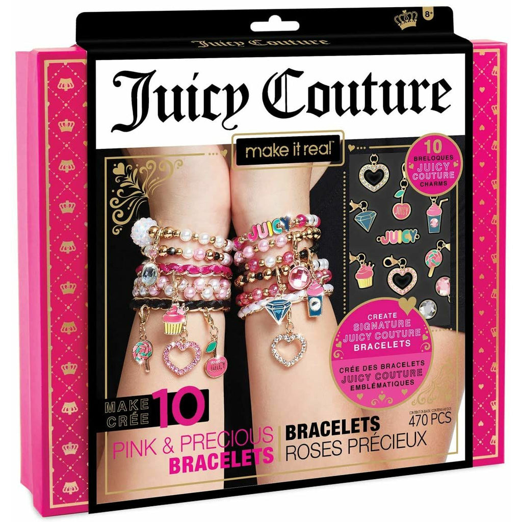Juicy Couture Pink And Precious Bracelets with 10 Charms Multicolor Age-8 Years & Above