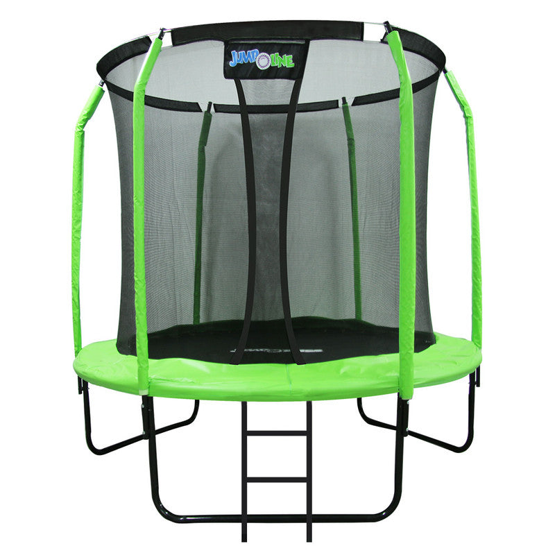 Jumpoline 6 Feet Trampoline With Ladder Black/ Green Age-6 Years & Above