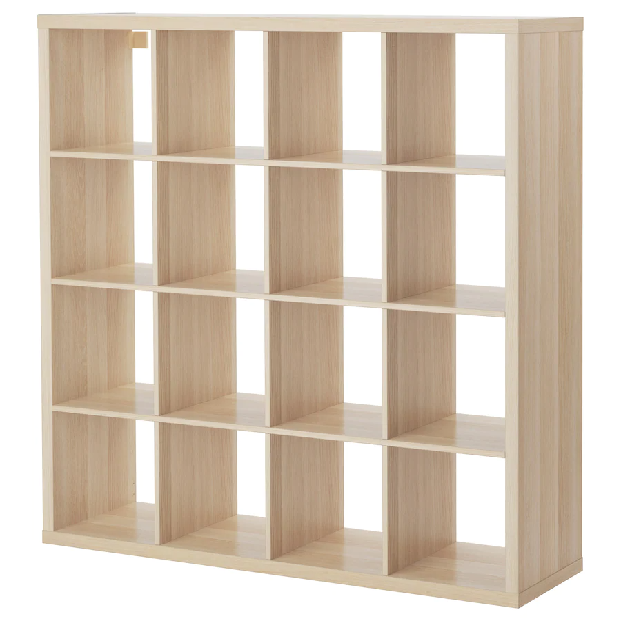 Kallax Shelving Unit, White Stained Oak Effect Age Max. Load/Shelf: 13 Kg