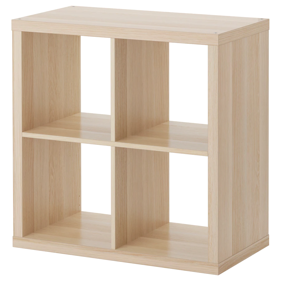 Kallax Shelving Unit, White Stained Oak Effect (77X77 Cm)