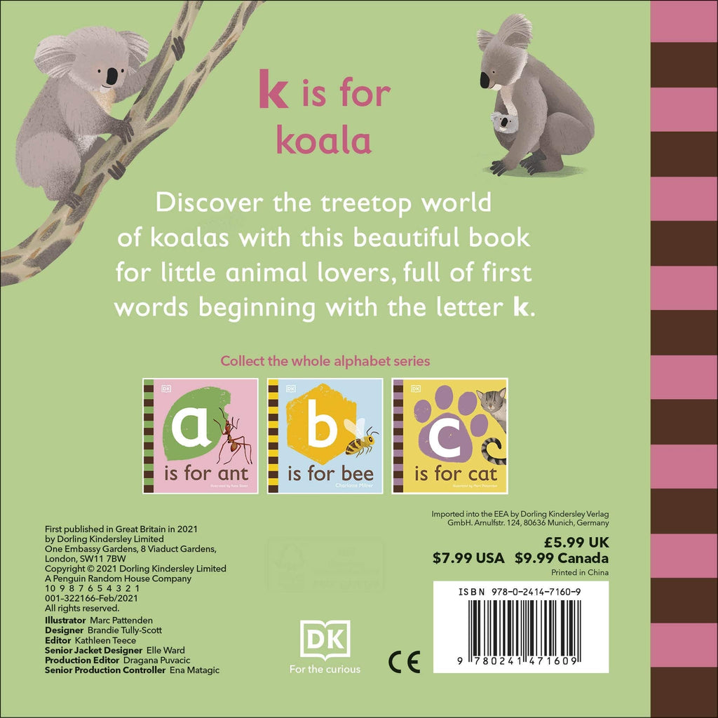 K is for Koala Board book