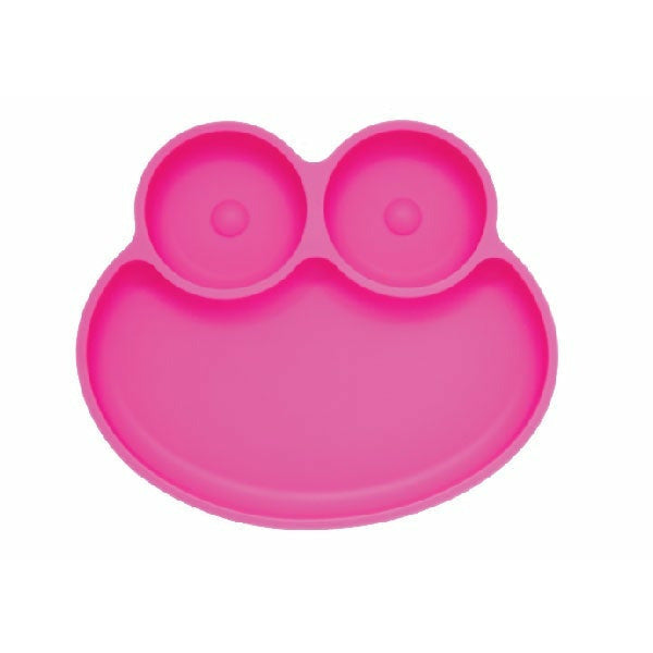 Kiddies & Co Frog Silicone Plate - Pink