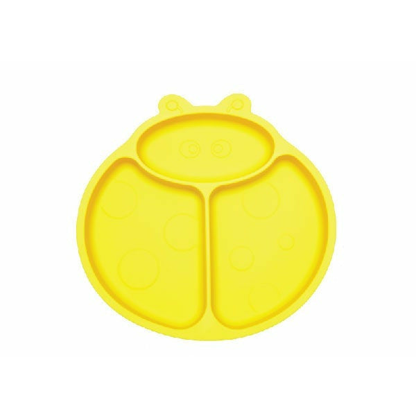 Kiddies & Co Ladybird Silicone Plate - Yellow