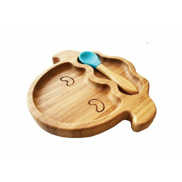 Kiddies & Co Sheep Bamboo Plate - Blue