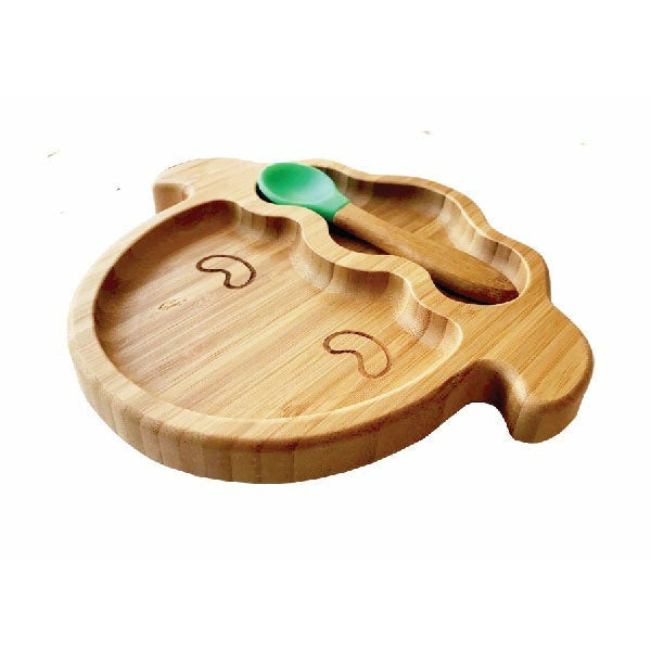 Kiddies & Co Sheep Bamboo Plate - Green