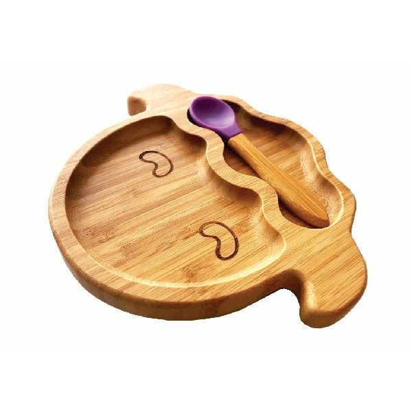 Kiddies & Co Sheep Bamboo Plate - Purple