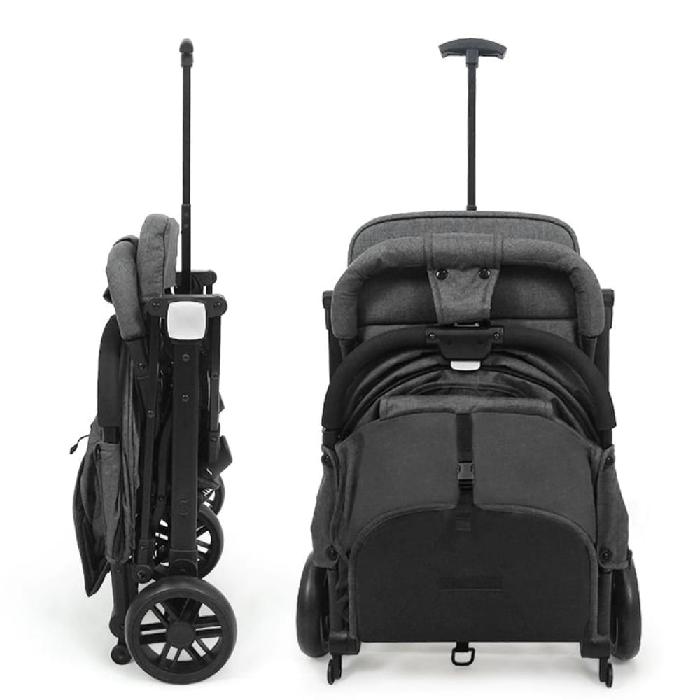 Kidilo Baby Stroller & Push Chair Traveller Stroller with Storage Basket Black/Grey Age- Newborn to 3 Years (Holds upto 24 Kg)