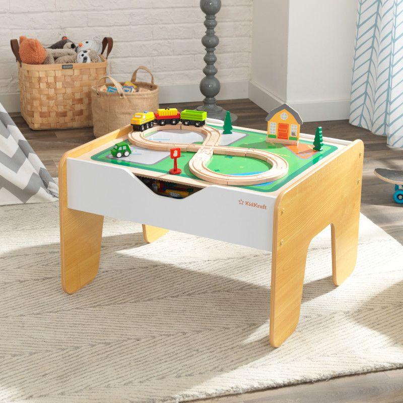 Kidkraft 2-in-1 Activity Table with Board - Gray & Natural Age 3Y+ 
