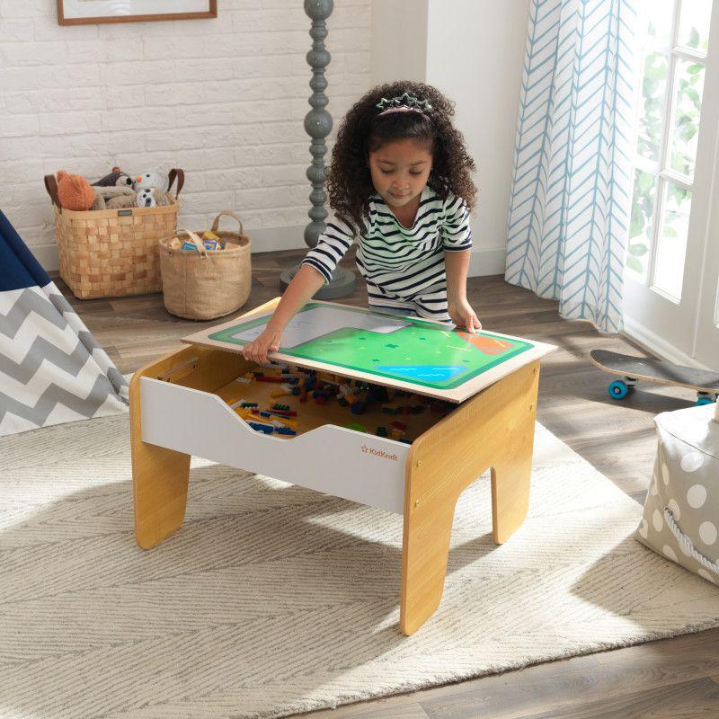 Kidkraft 2-in-1 Activity Table with Board - Gray & Natural Age 3Y+ 