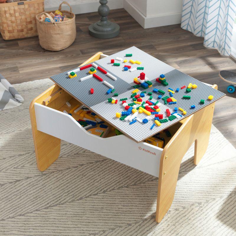 Kidkraft 2-in-1 Activity Table with Board - Gray & Natural Age 3Y+ 