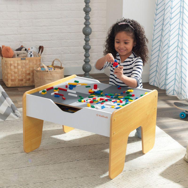 Kidkraft 2-in-1 Activity Table with Board - Gray & Natural Age 3Y+ 