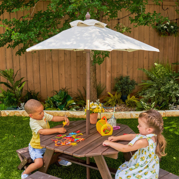 Kidkraft picnic table with umbrella on sale