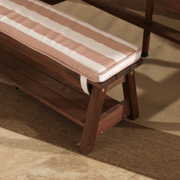 Kidkraft Outdoor Table Bench Set Oatmeal White Stripe Age 3 Years Above Peekaboo