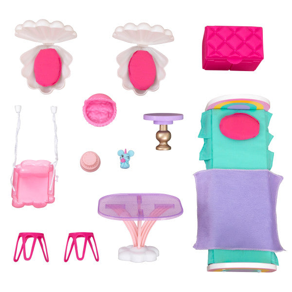 Kidkraft Rainbow Dreamers Unicorn Mermaid Dollhouse With Kraft Assembly Age- 3 Years & Above
