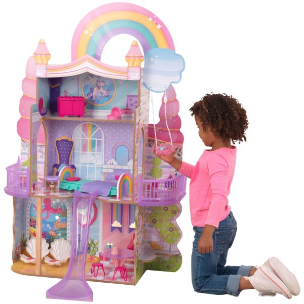 Kidkraft Rainbow Dreamers Unicorn Mermaid Dollhouse With Kraft