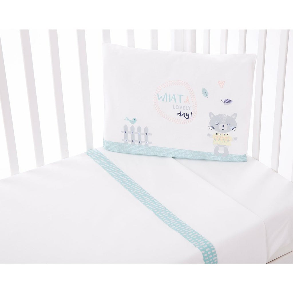 Kikkaboo Bedding Set 3 Pieces Eu Style 70*140 Cat Lovely Day Age 0-24M Unisex