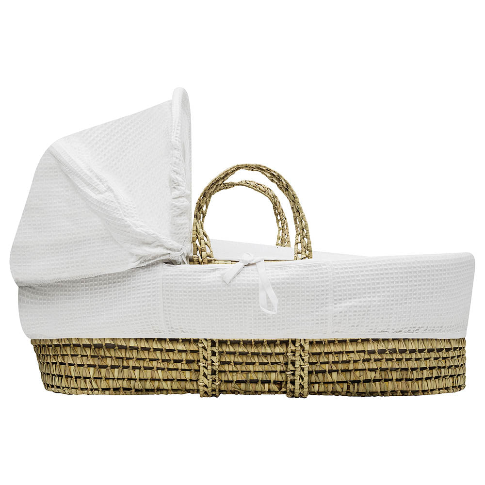 Kinder Valley White Waffle Palm Moses Basket 0Y +