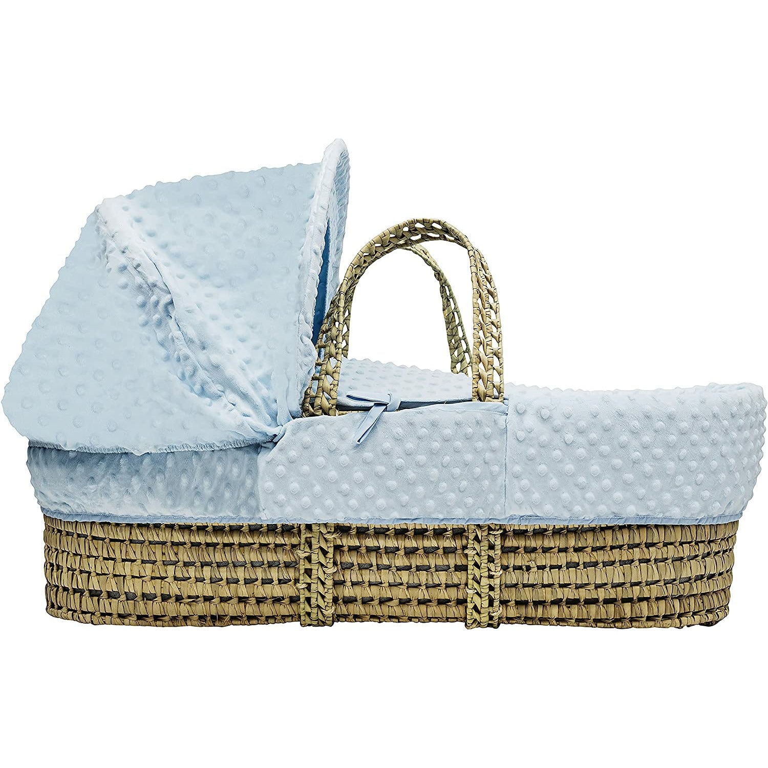 Kinder Valley Fabric Moses Basket Kinder Valley Blue Dimple Moses
