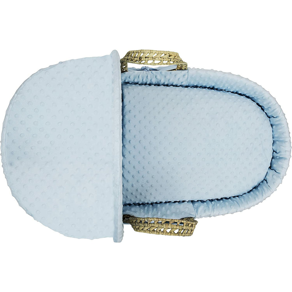 Kinder Valley Blue Dimple Moses Basket Bedding Set Age 0Y Blue