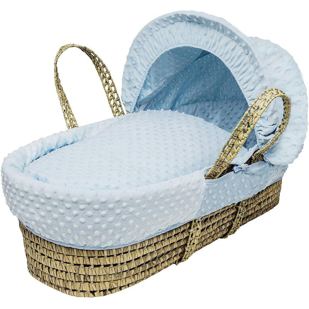 Kinder Valley Blue Dimple Moses Basket Bedding Set Age 0Y Blue