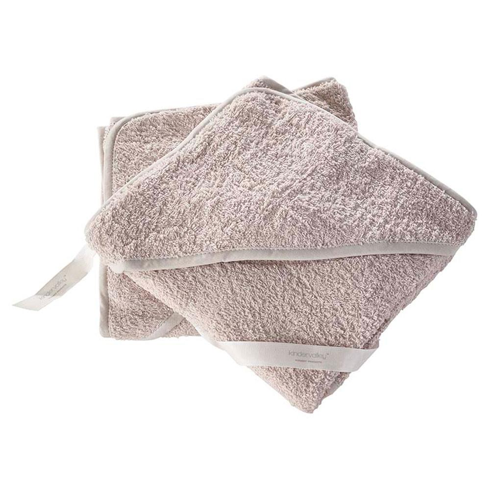 Kinder Valley Grey 2 Pack Hooded Towels Age 0Y Grey