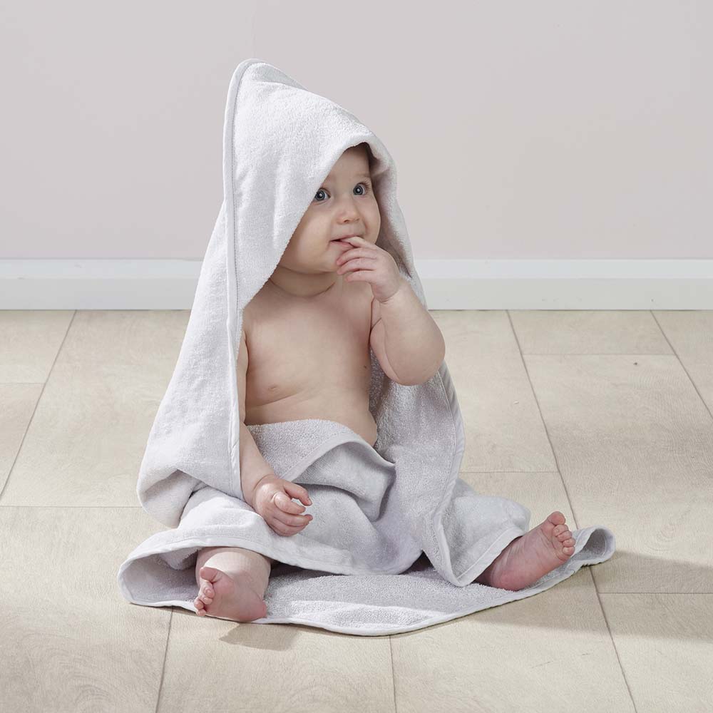 Kinder Valley Grey 2 Pack Hooded Towels Age 0Y Grey