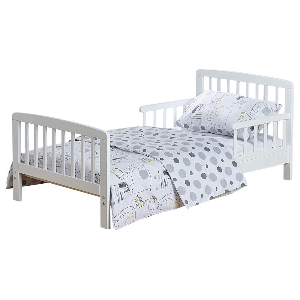 Kinder Valley Safari Friends 7pc Toddler Bed White Bundle Age 0Y White